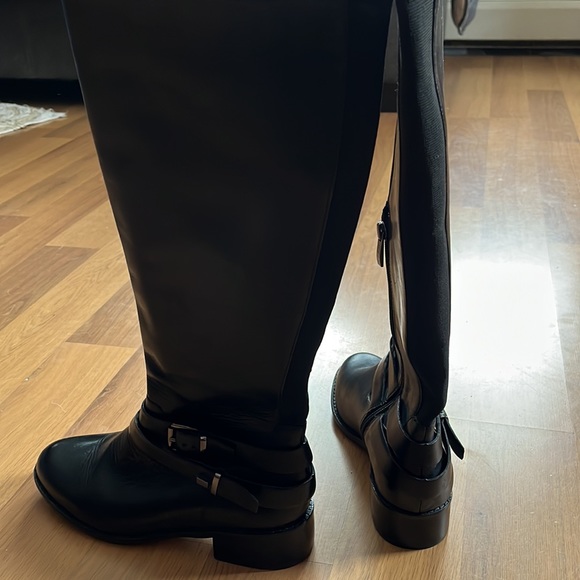 French connection black leather boots. - Picture 3 of 8